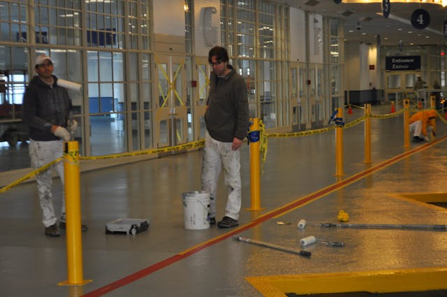 Canada Place - commercial epoxy floor project