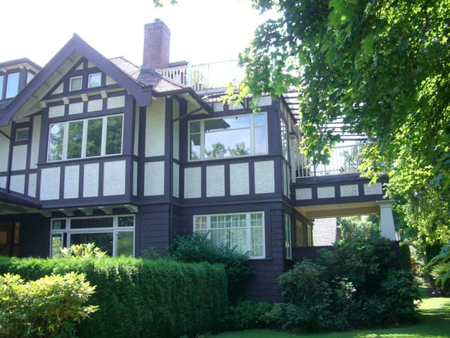 Capilano Golf & Country Club - tudor style building exterior paint maintenance