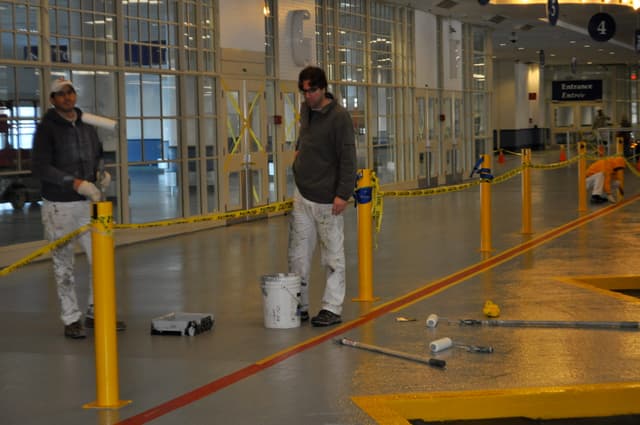 Canada Place - commercial epoxy floor project