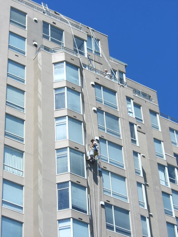Cambridge Gardens - multi-story building exterior painting project Vancouver