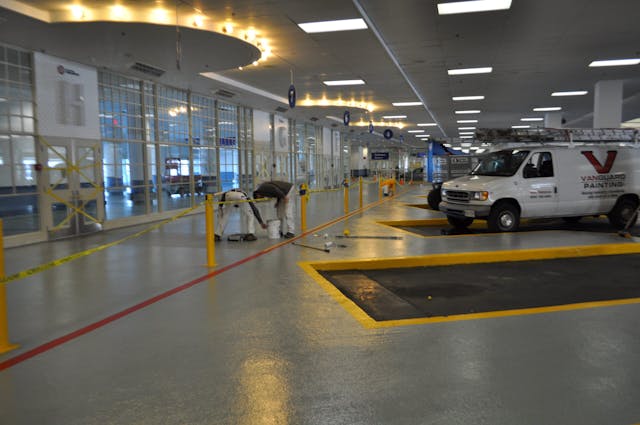 Canada Place - commercial epoxy floor project